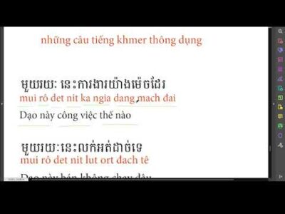 Giao Tiếp Tiếng Khmer Về Chủ Đề Mua Bán